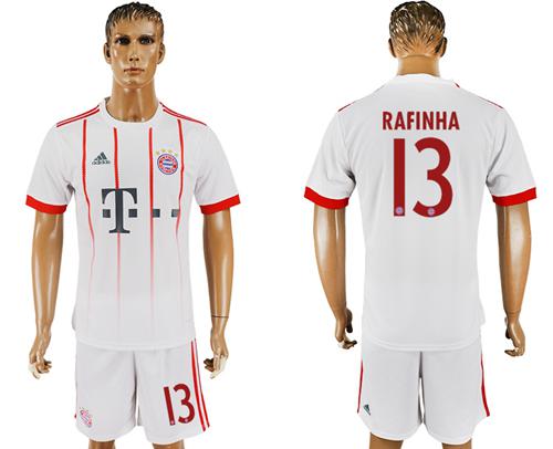 Bayern Munchen #13 Rafinha Sec Away Soccer Club Jersey